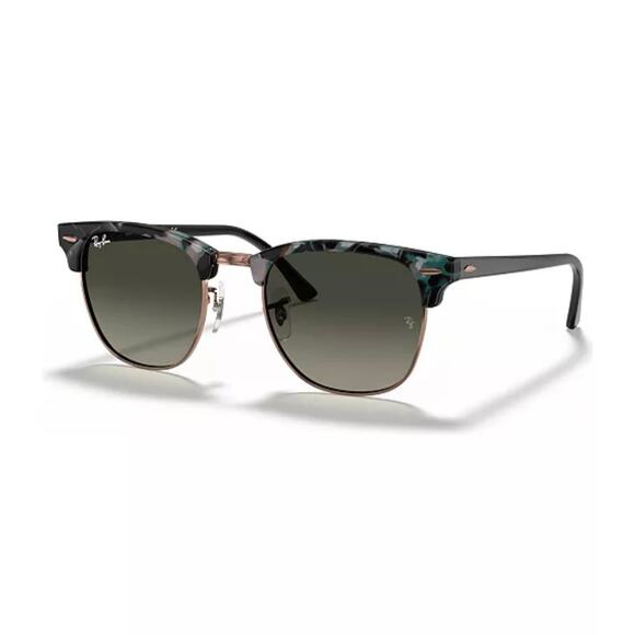 Ray-Ban Clubmaster Sunglasses in Fleck Blue Green Lenses Brand New - Picture 1 of 8